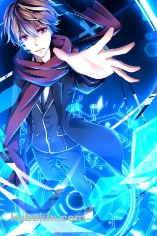 左手を伸ばす桜満 集 / ギルティクラウンのAndroidの壁紙(320px x 480px) スマホ用