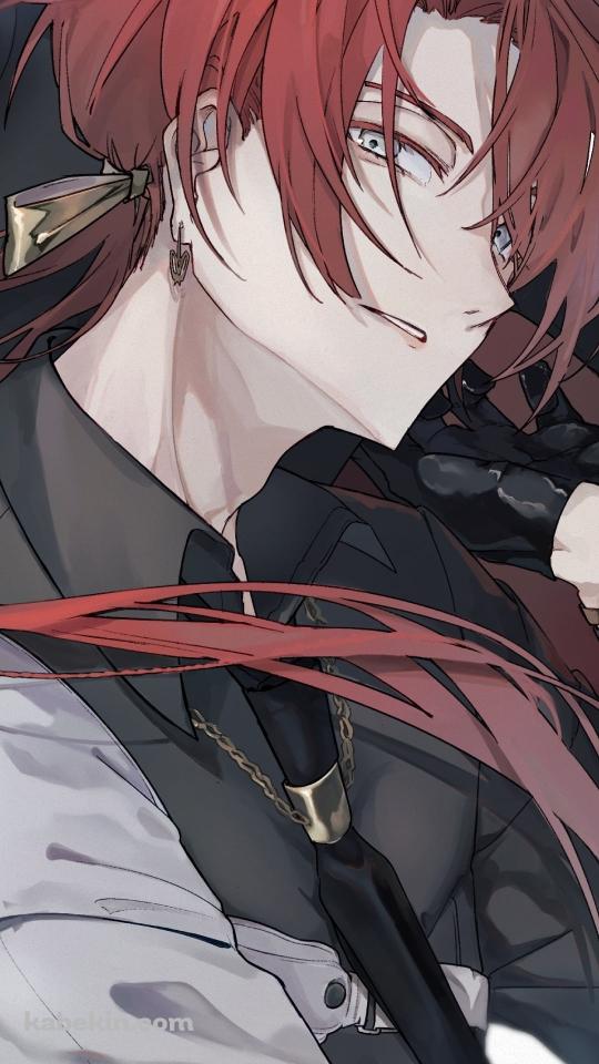 顔に手をあてる後家兼光 / 刀剣乱舞のAndroidの壁紙(540px x 960px) スマホ用