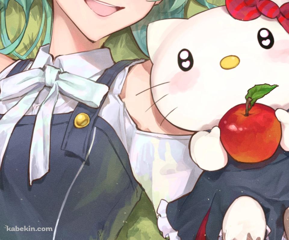 キティちゃんと初音ミク / プロセカのAndroidの壁紙(960px x 800px) スマホ用