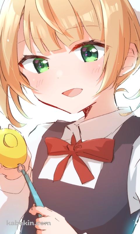 防犯ブザーを持つ可愛いしぐれうい / バーチャルYouTuberのAndroidの壁紙(480px x 800px) スマホ用