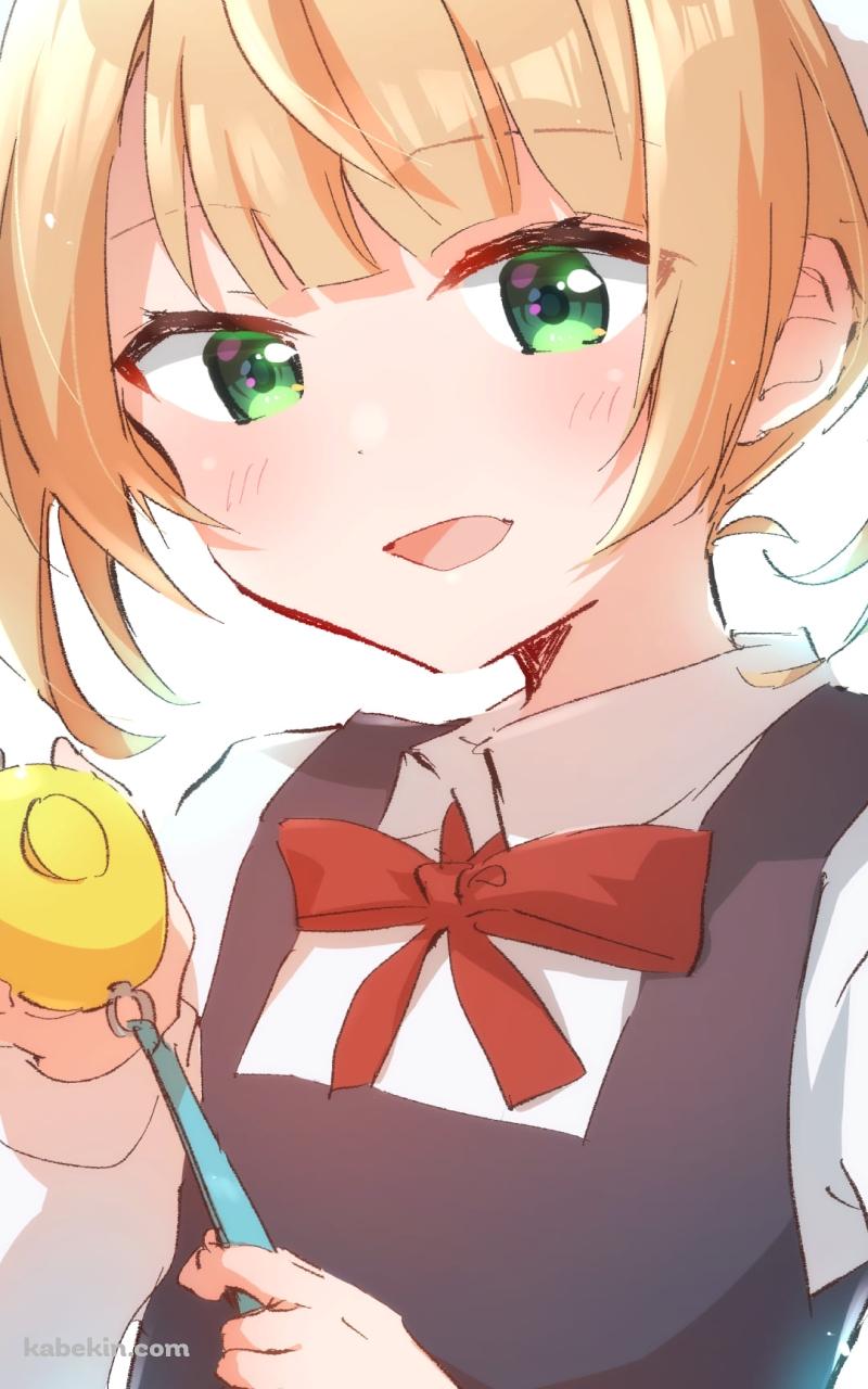 防犯ブザーを持つ可愛いしぐれうい / バーチャルYouTuberのAndroidの壁紙(800px x 1280px) スマホ用