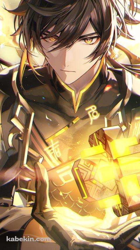 かっこいい鍾離 / 岩 / 原神のAndroidの壁紙(480px x 854px) スマホ用