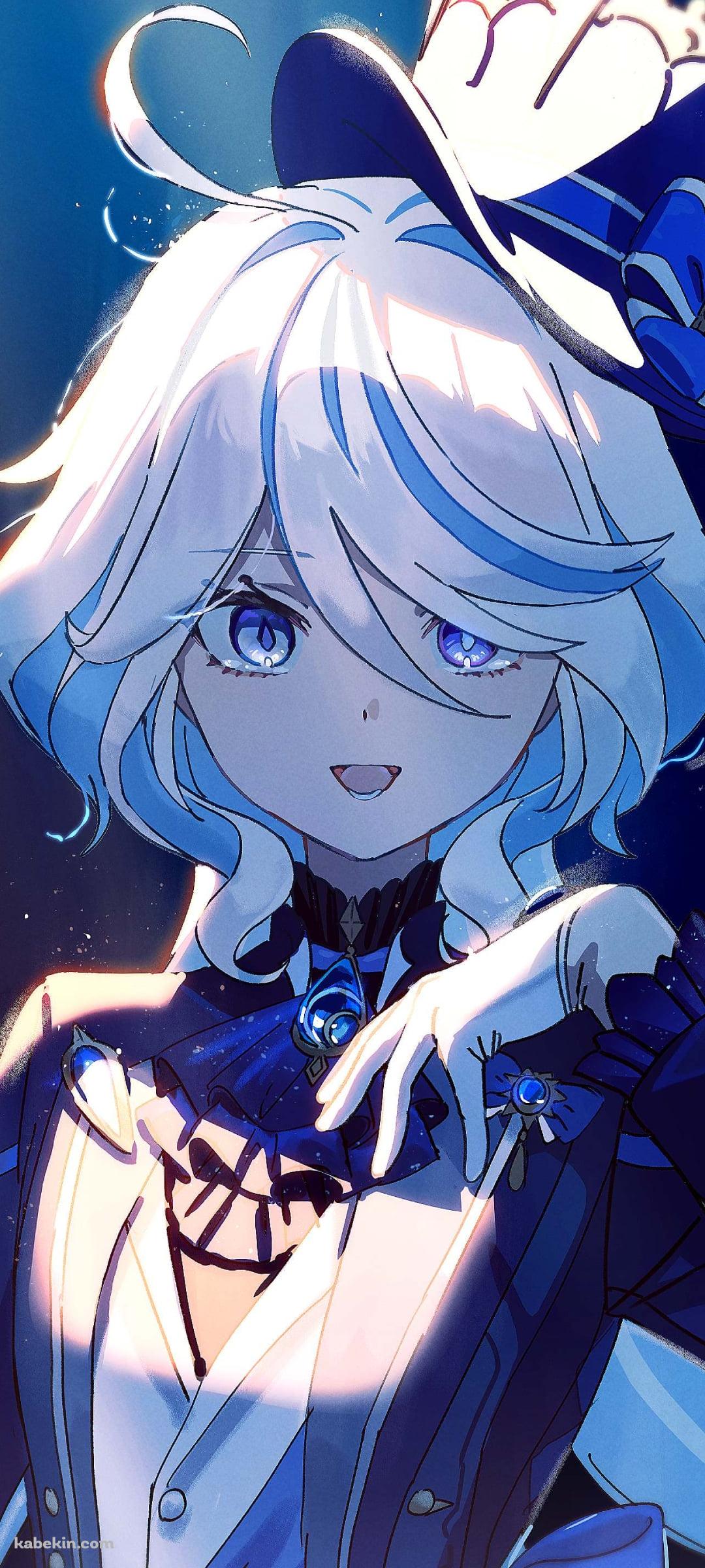 海中で微笑むフリーナ / 原神のAndroidの壁紙(1080px x 2400px) スマホ用