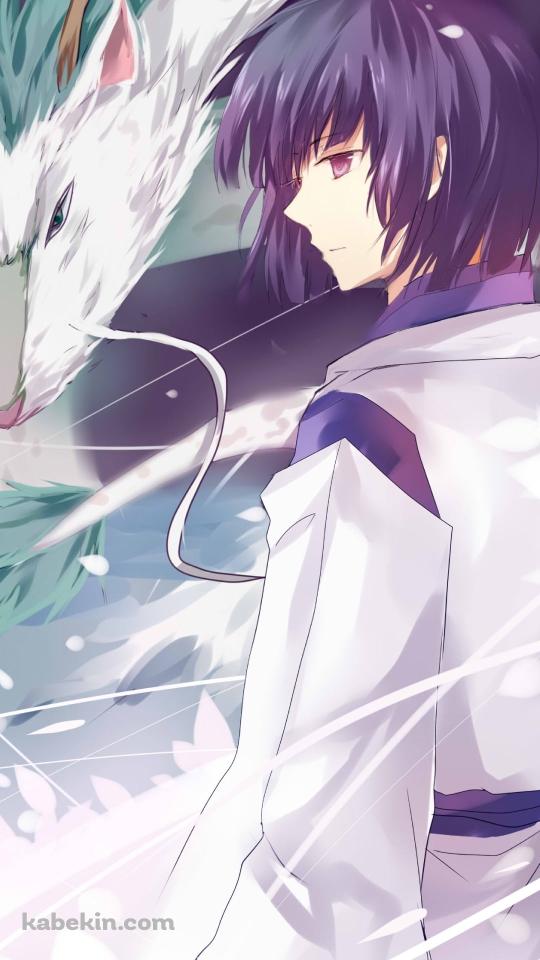 立ち並ぶハクと白龍 / ニギハヤミコハクヌシ / 千と千尋の神隠しのAndroidの壁紙(540px x 960px) スマホ用