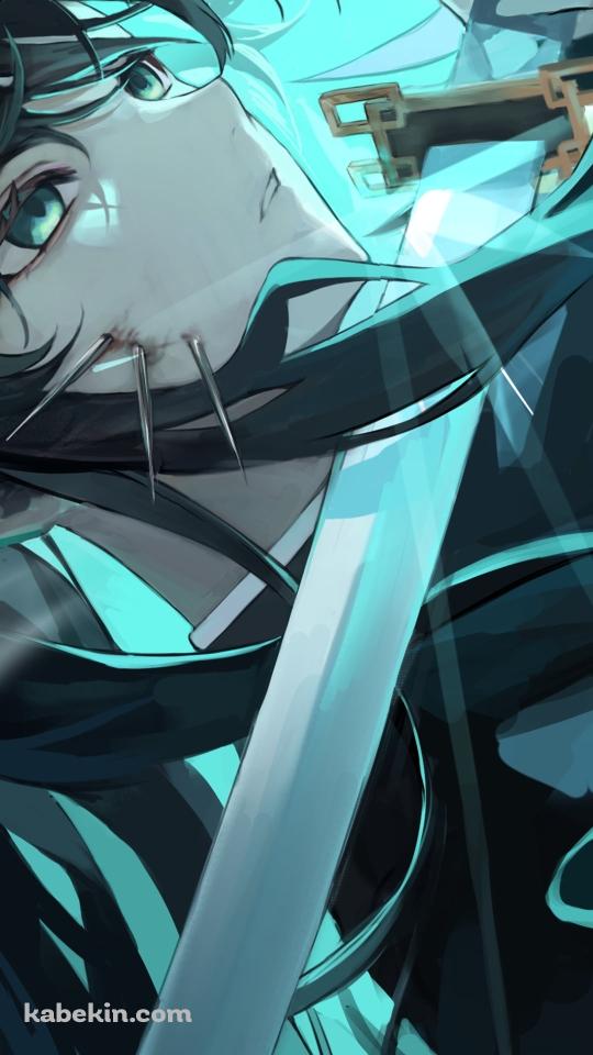 海の中で剣を持つ時透無一郎 / 鬼滅の刃のAndroidの壁紙(540px x 960px) スマホ用