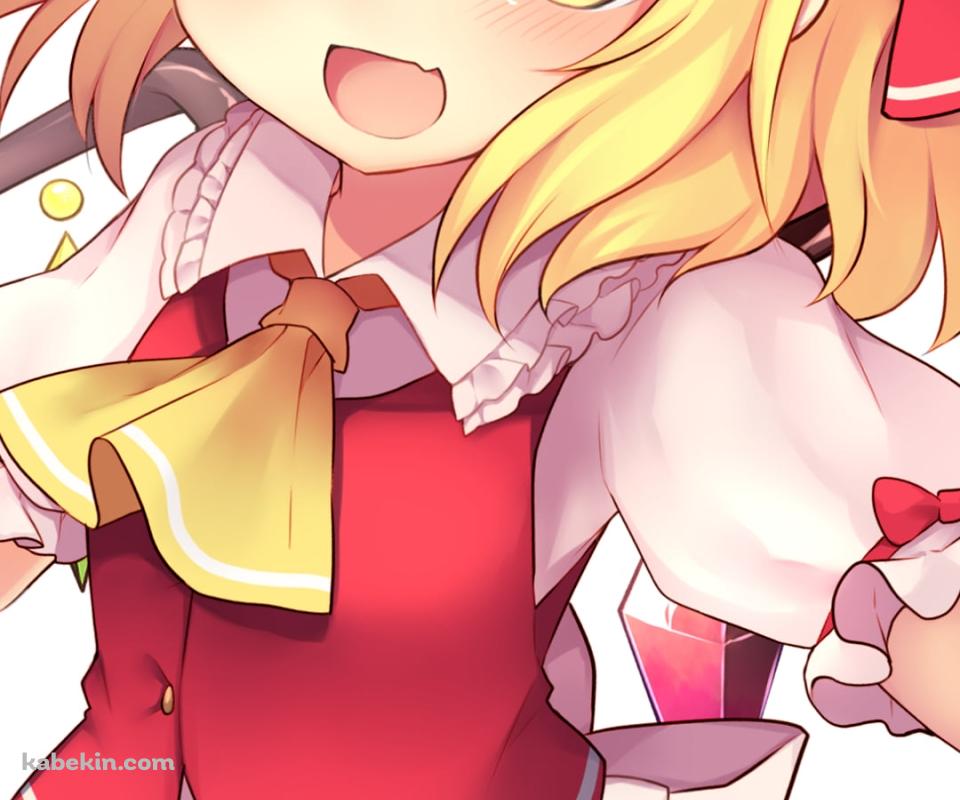 左手をかざすプニプニのフランドール・スカーレット / 東方のAndroidの壁紙(960px x 800px) スマホ用