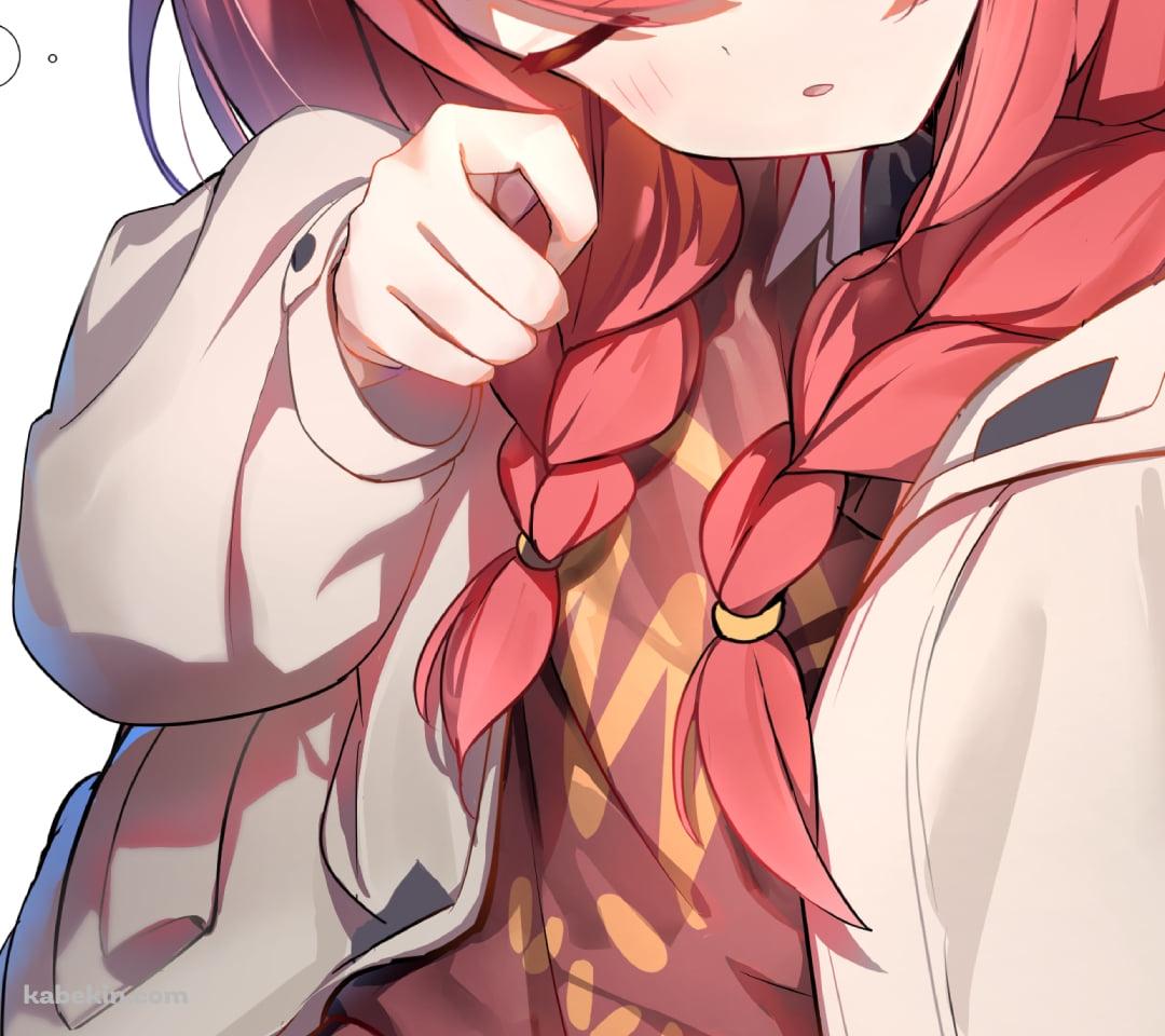 眠たそうな小塗マキ / ブルーアーカイブのAndroidの壁紙(1080px x 960px) スマホ用