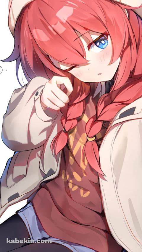 眠たそうな小塗マキ / ブルーアーカイブのAndroidの壁紙(480px x 854px) スマホ用