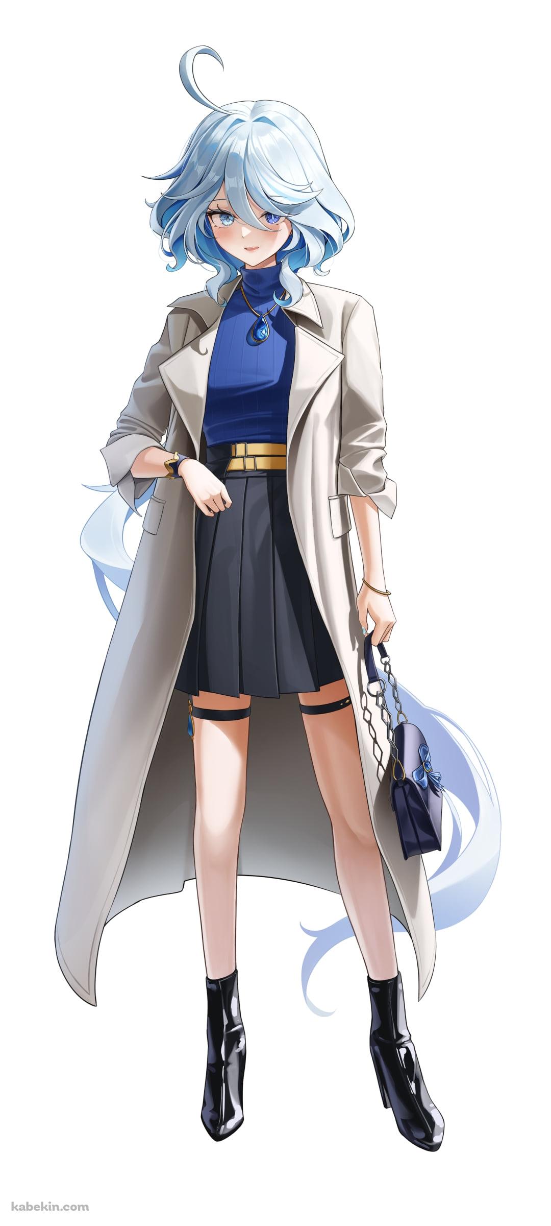 私服姿のフリーナ / 原神のAndroidの壁紙(1080px x 2400px) スマホ用