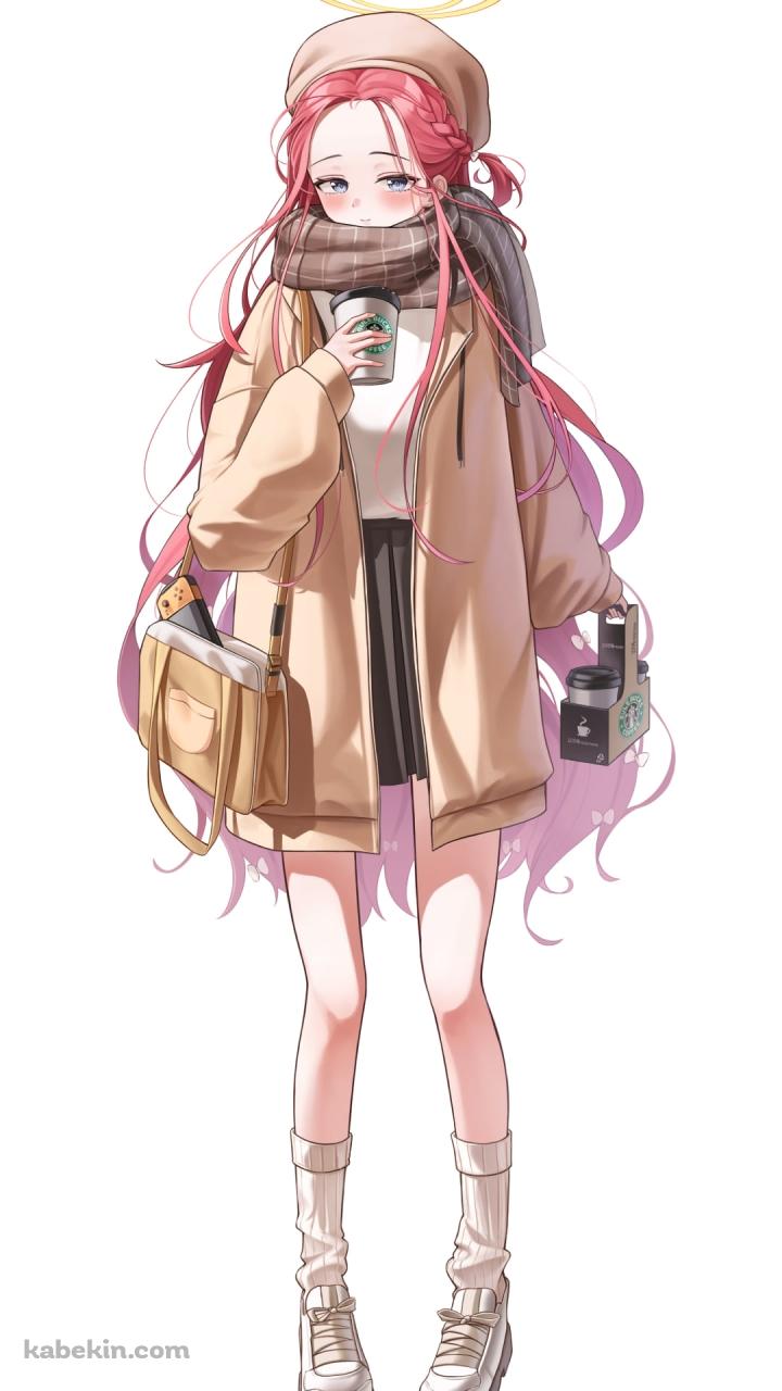 私服姿の花岡ユズ / ブルーアーカイブのAndroidの壁紙(720px x 1280px) スマホ用