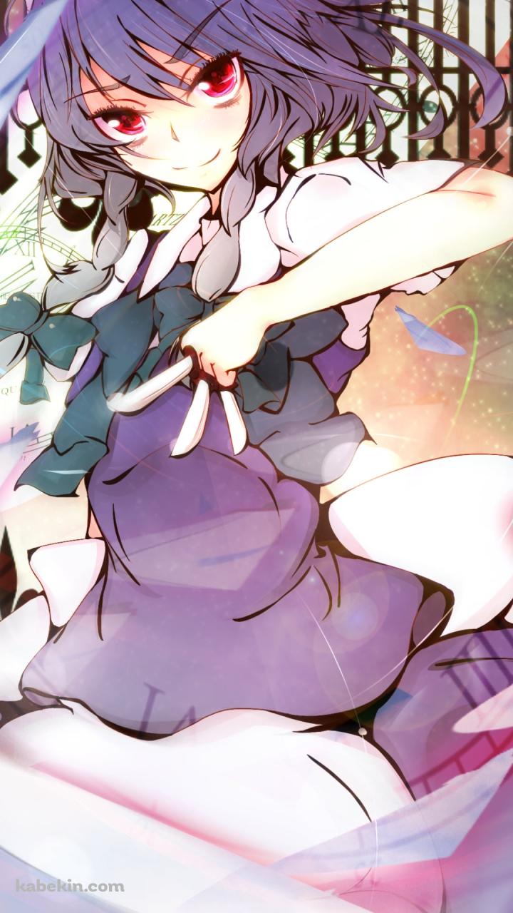 ナイフを持つ十六夜咲夜 / 東方のAndroidの壁紙(720px x 1280px) スマホ用