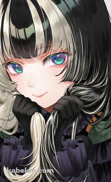 両方の髪を持つ可愛い儒烏風亭らでん / ホロライブ / バーチャルYouTuber / VtuberのAndroidの壁紙(360px x 592px) スマホ用