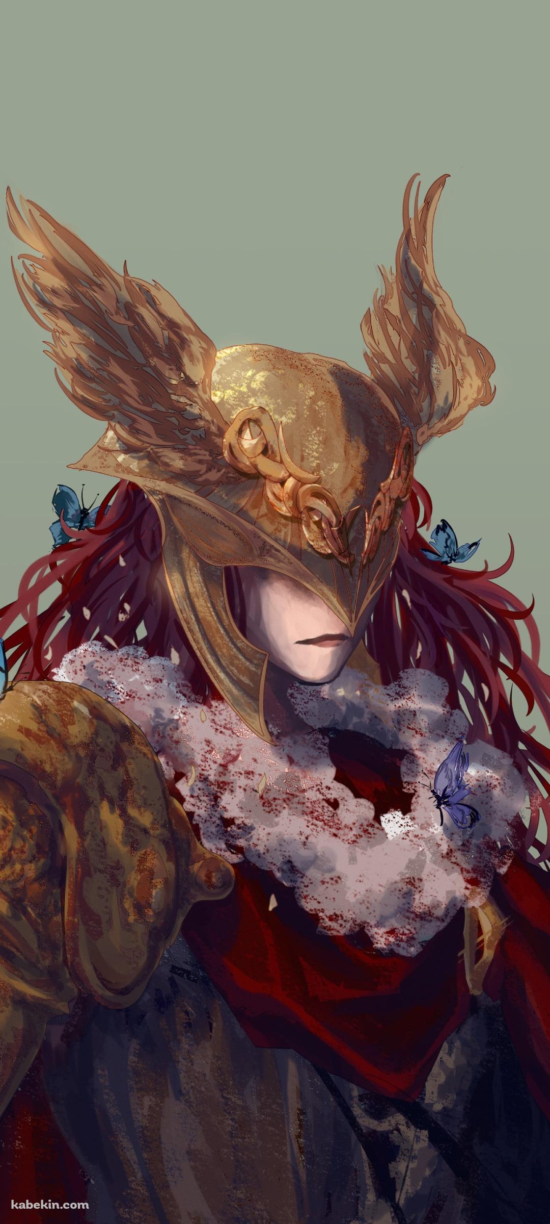 金色の甲冑をつけたミケラの刃マレニア / エルデンリングのAndroidの壁紙(1080px x 2400px) スマホ用