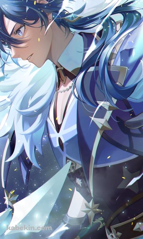 攻撃するガイア・アルベリヒ / かっこいい / 原神のAndroidの壁紙(480px x 800px) スマホ用