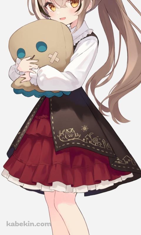 ポニーテールの可愛い七詩ムメイ / ホロライブ / バーチャルYouTuber / VtuberのAndroidの壁紙(480px x 800px) スマホ用