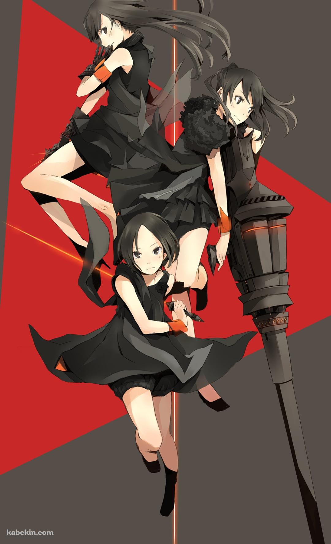 武器を構えるPerfumeのAndroidの壁紙(1080px x 1776px) スマホ用