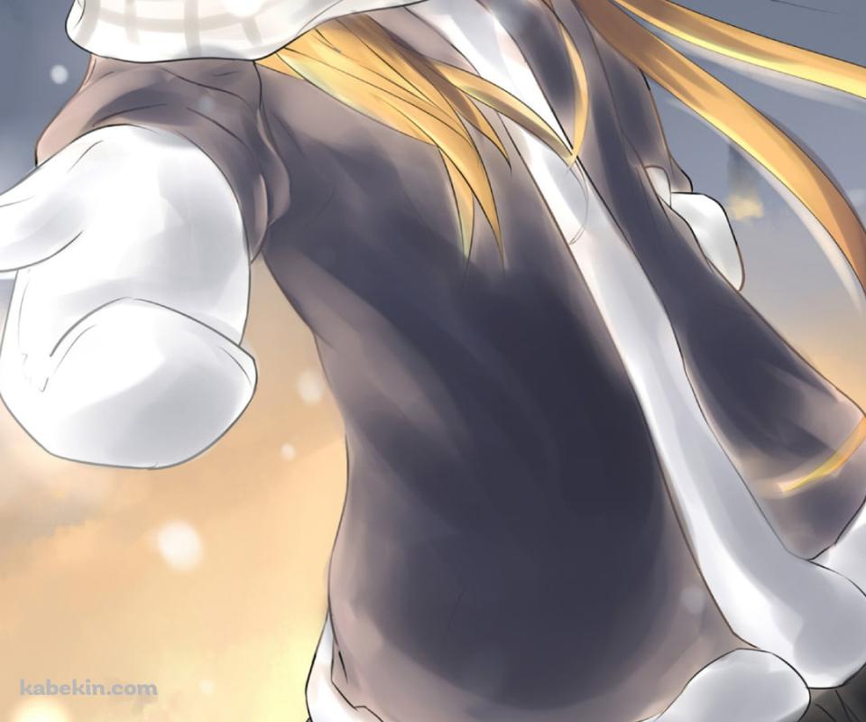 雪で遊ぶ高坂桐乃 / 俺の妹がこんなに可愛いわけがないのAndroidの壁紙(960px x 800px) スマホ用