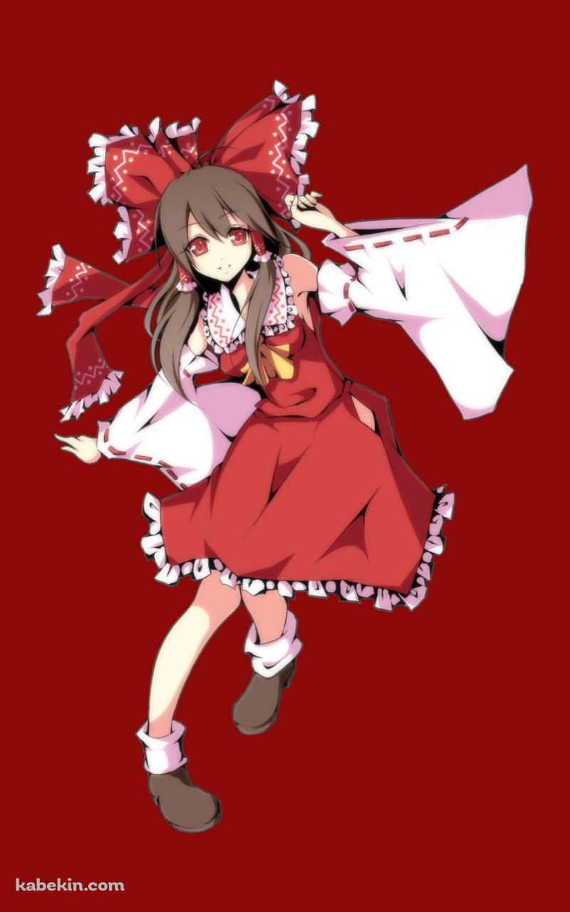 おさげの博麗霊夢 / 東方のAndroidの壁紙(800px x 1280px) スマホ用