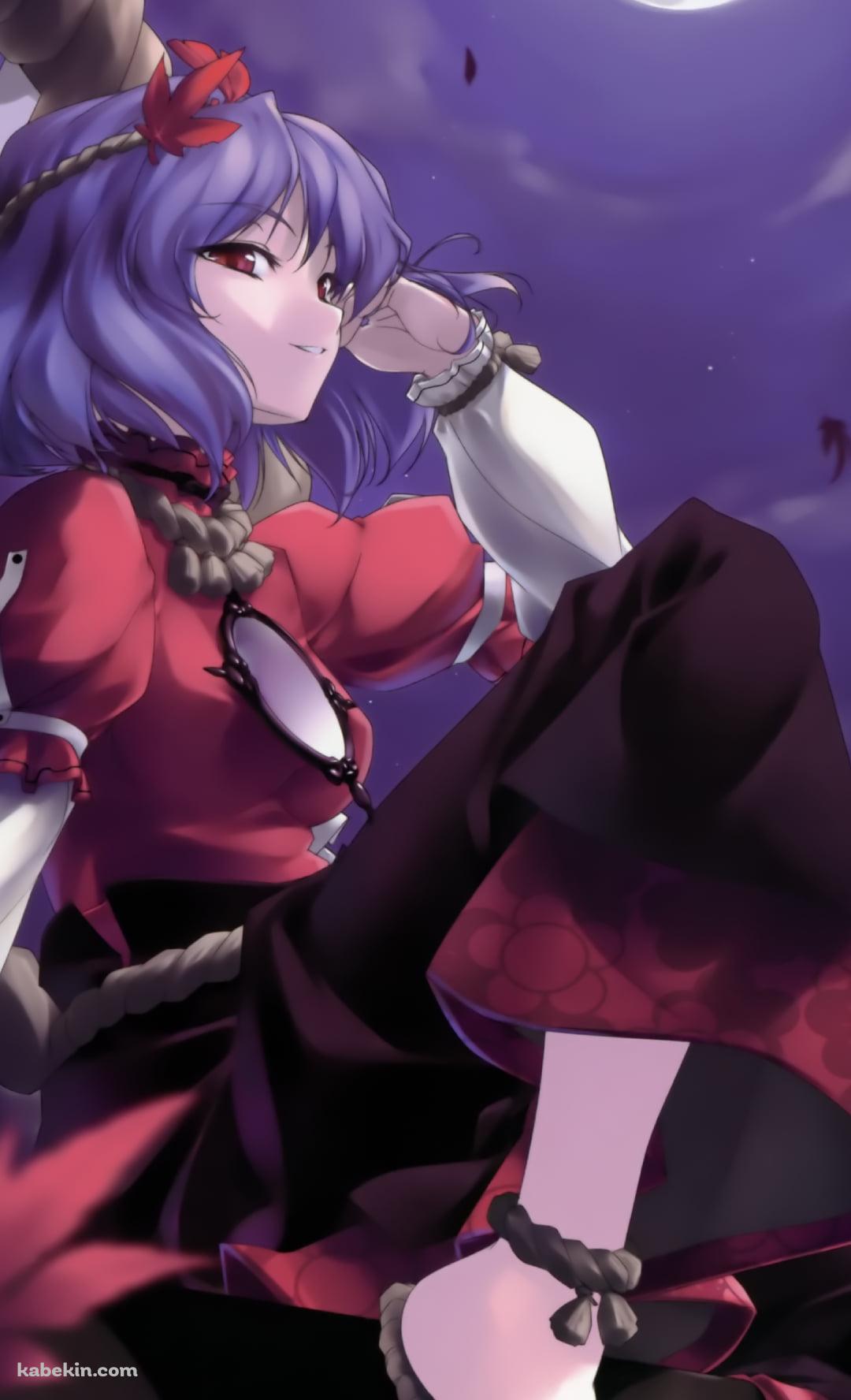 満月と八坂神奈子 / 東方のAndroidの壁紙(1080px x 1776px) スマホ用