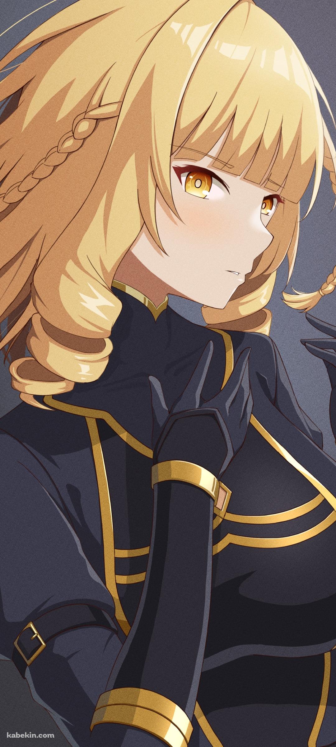 黒と金のスーツを着たローズ・オリアナ / 陰の実力者になりたくて!のAndroidの壁紙(1080px x 2400px) スマホ用