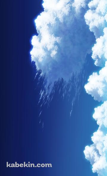 真夏の青空 / 風になびく雲のAndroidの壁紙(360px x 592px) スマホ用