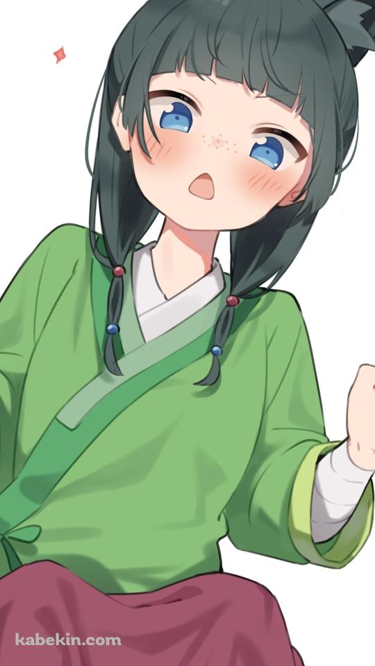 緑の袴を着た猫猫 / 薬屋のひとりごとのAndroidの壁紙(540px x 960px) スマホ用