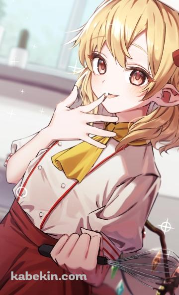 コック姿の可愛いフランドール・スカーレット / 東方のAndroidの壁紙(360px x 592px) スマホ用