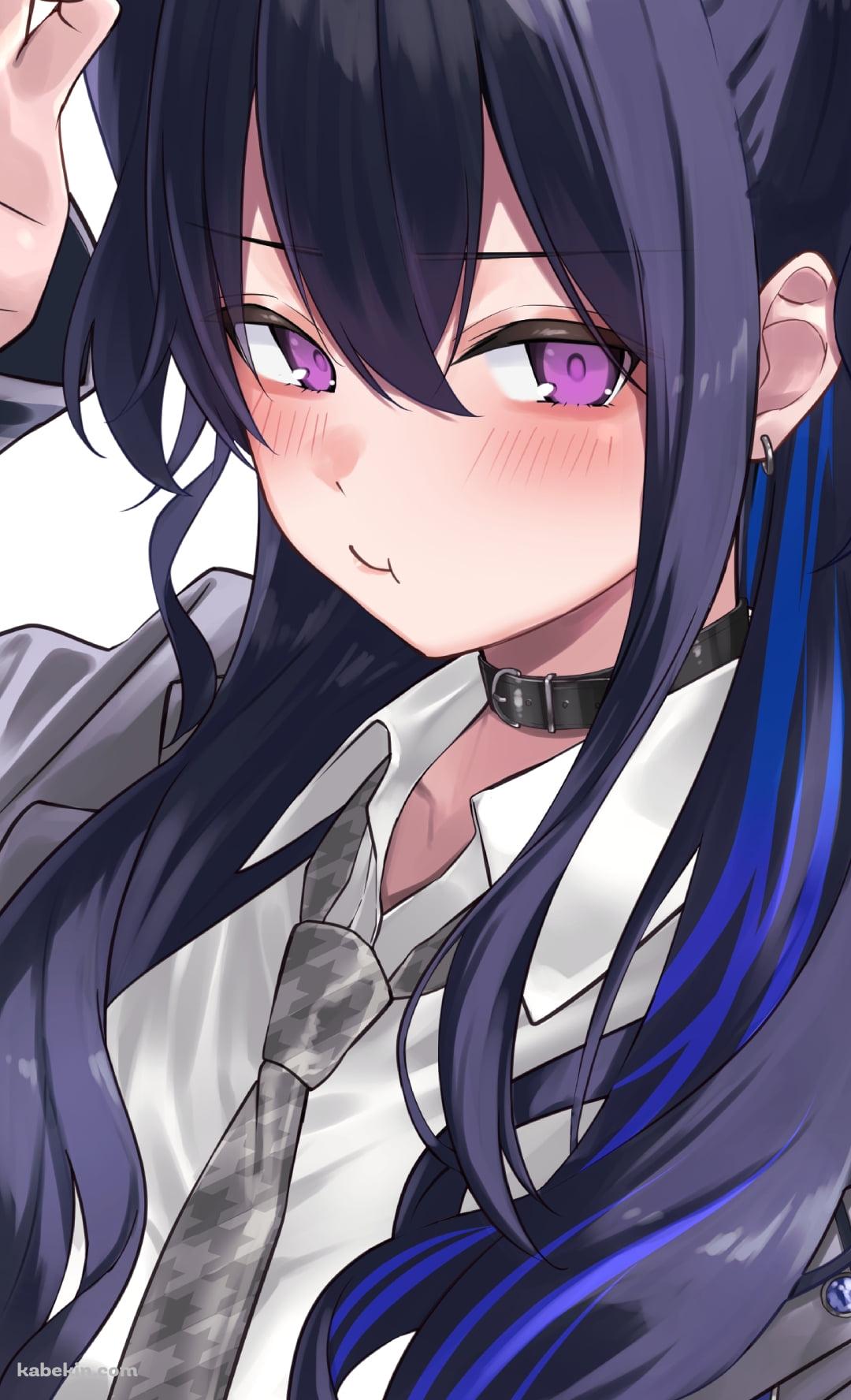 恥ずかしそうにピースをする一ノ瀬うるは / ぶいすぽっ! / バーチャルYouTuberのAndroidの壁紙(1080px x 1776px) スマホ用