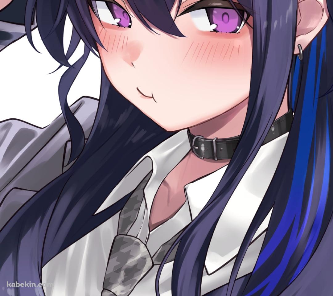 恥ずかしそうにピースをする一ノ瀬うるは / ぶいすぽっ! / バーチャルYouTuberのAndroidの壁紙(1080px x 960px) スマホ用