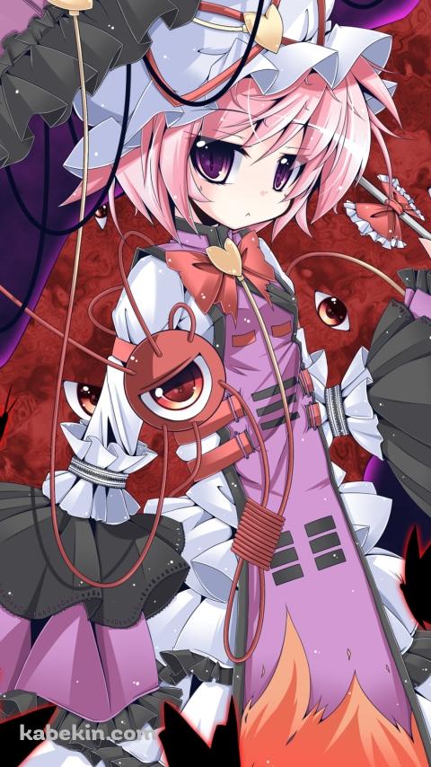 沢山の眼球と古明地さとり / 東方のAndroidの壁紙(480px x 854px) スマホ用