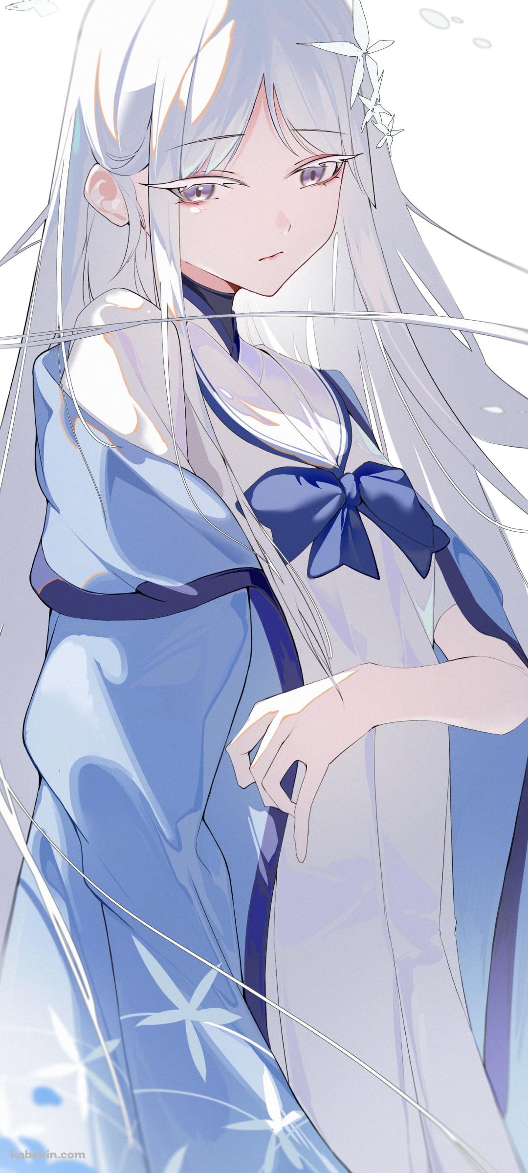 うつろな表情の御稜ナグサ / ブルーアーカイブのAndroidの壁紙(1080px x 2400px) スマホ用