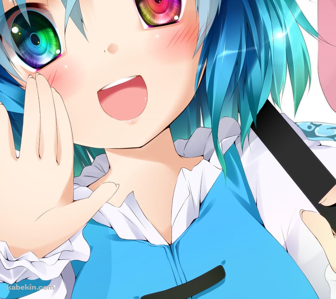 傘をさしてこちらに声をかける多々良小傘 / 東方のAndroidの壁紙(1080px x 960px) スマホ用