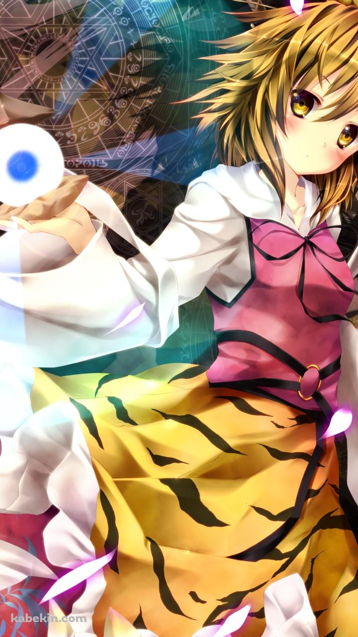 目玉を手に乗せた寅丸星 / 東方のAndroidの壁紙(720px x 1280px) スマホ用