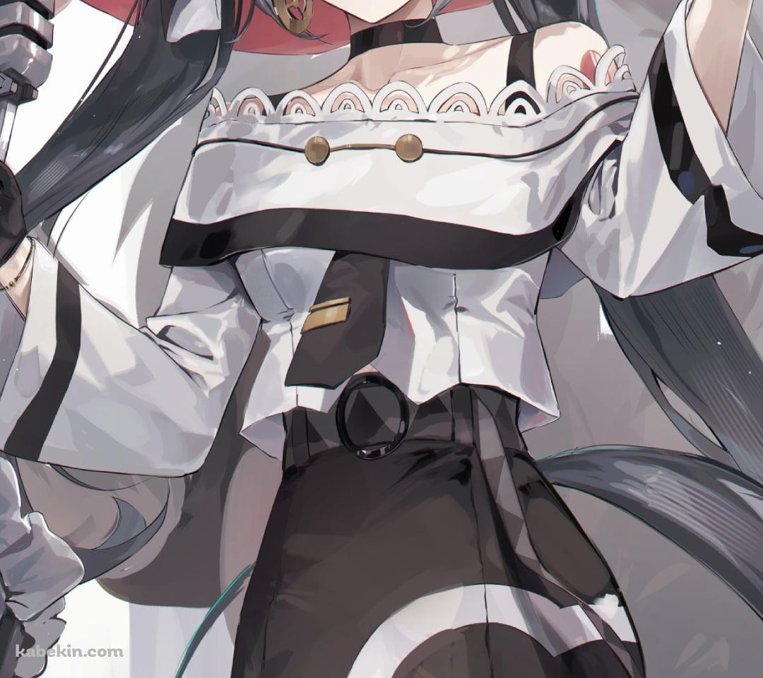 マイクスタンドを持つあくミク / 初音ミク / ボーカロイドのAndroidの壁紙(1080px x 960px) スマホ用