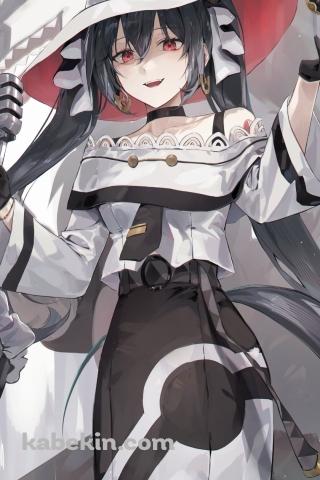 マイクスタンドを持つあくミク / 初音ミク / ボーカロイドのAndroidの壁紙(320px x 480px) スマホ用