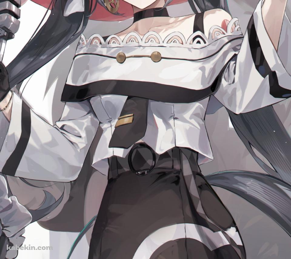 マイクスタンドを持つあくミク / 初音ミク / ボーカロイドのAndroidの壁紙(960px x 854px) スマホ用