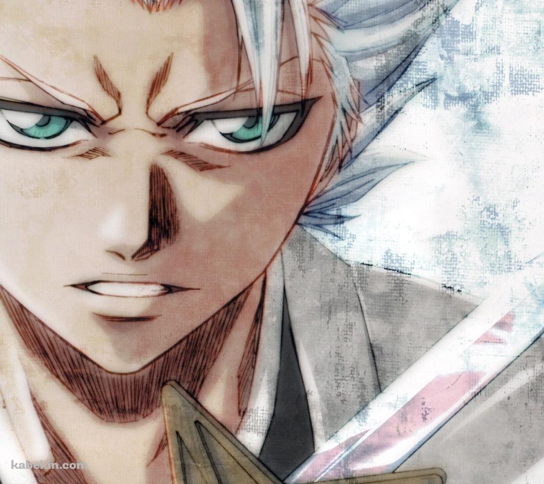 凄みのある表情のかっこいい日番谷冬獅郎 / ブリーチのAndroidの壁紙(1080px x 960px) スマホ用