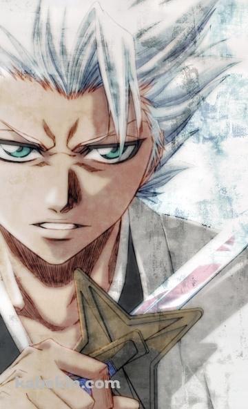 凄みのある表情のかっこいい日番谷冬獅郎 / ブリーチのAndroidの壁紙(360px x 592px) スマホ用