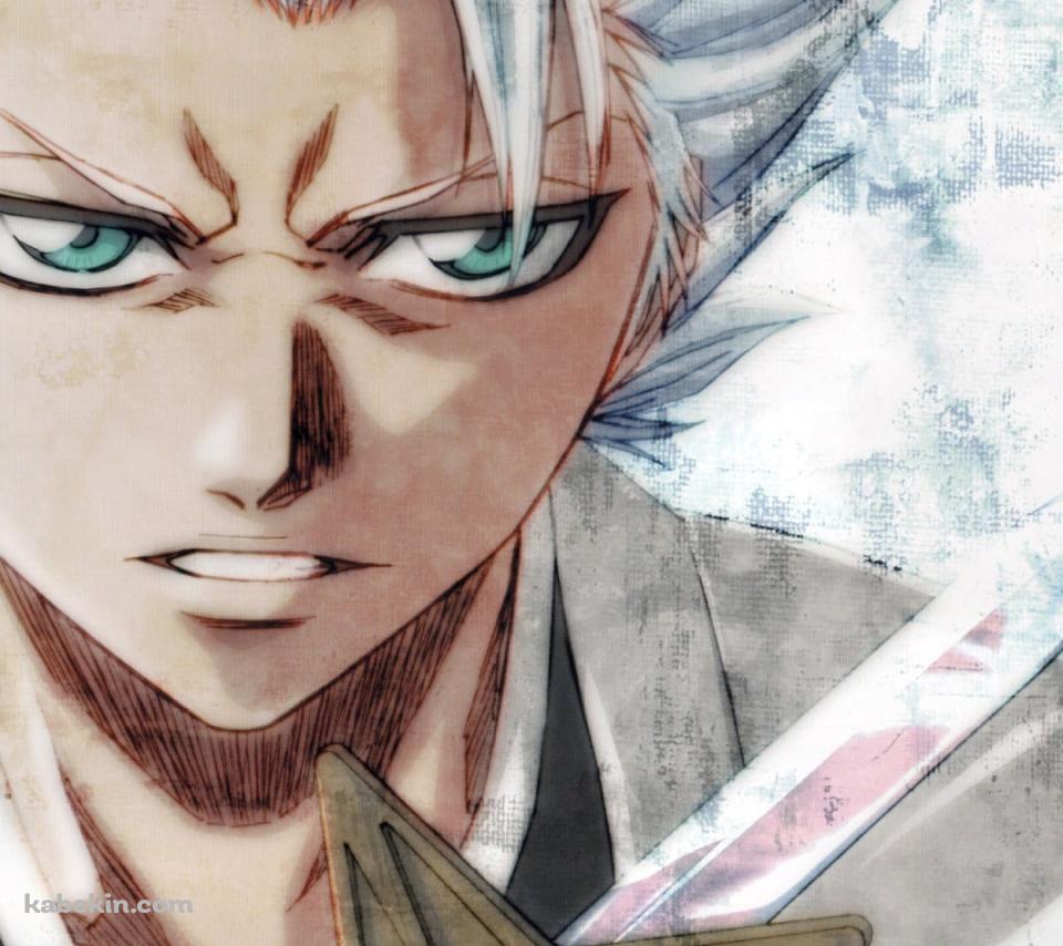 凄みのある表情のかっこいい日番谷冬獅郎 / ブリーチのAndroidの壁紙(960px x 854px) スマホ用