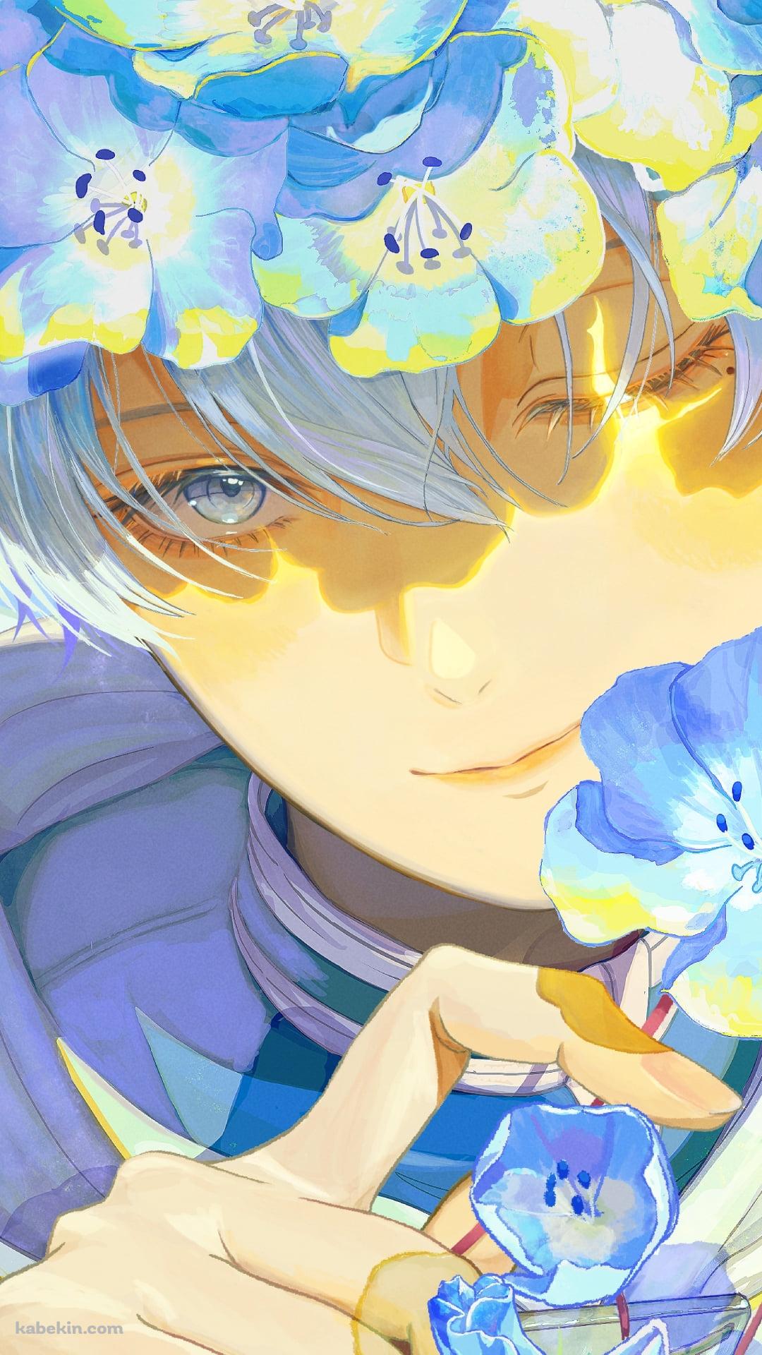 蒼月草の髪飾りをつけたヒンメル / 葬送のフリーレンのAndroidの壁紙(1080px x 1920px) スマホ用