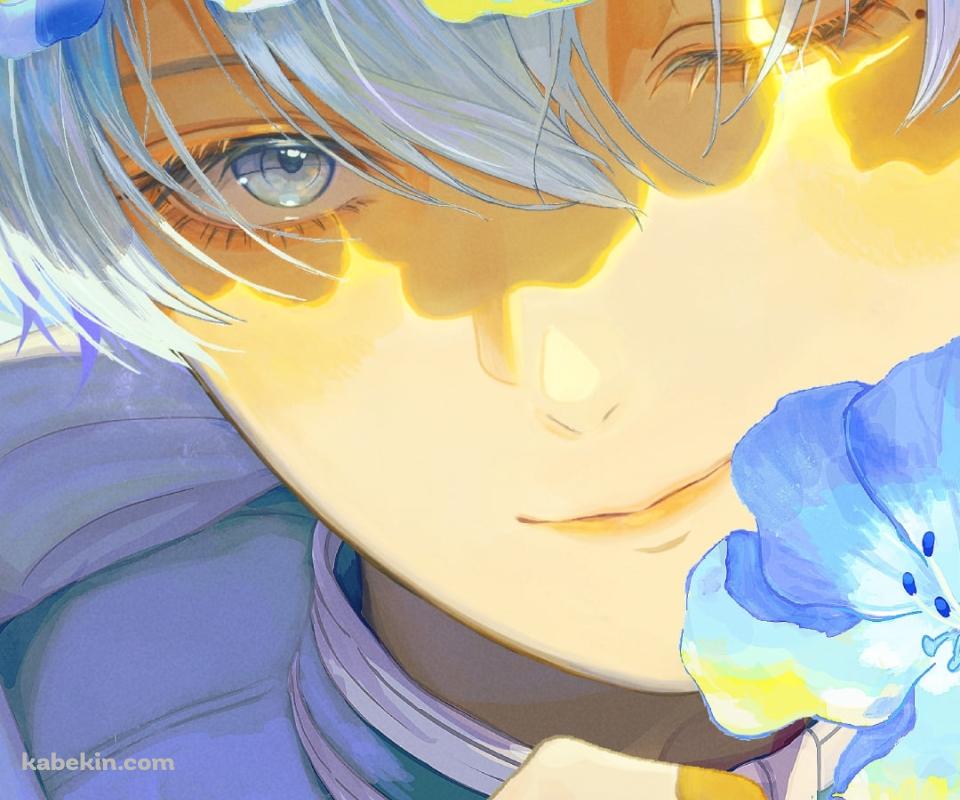 蒼月草の髪飾りをつけたヒンメル / 葬送のフリーレンのAndroidの壁紙(960px x 800px) スマホ用