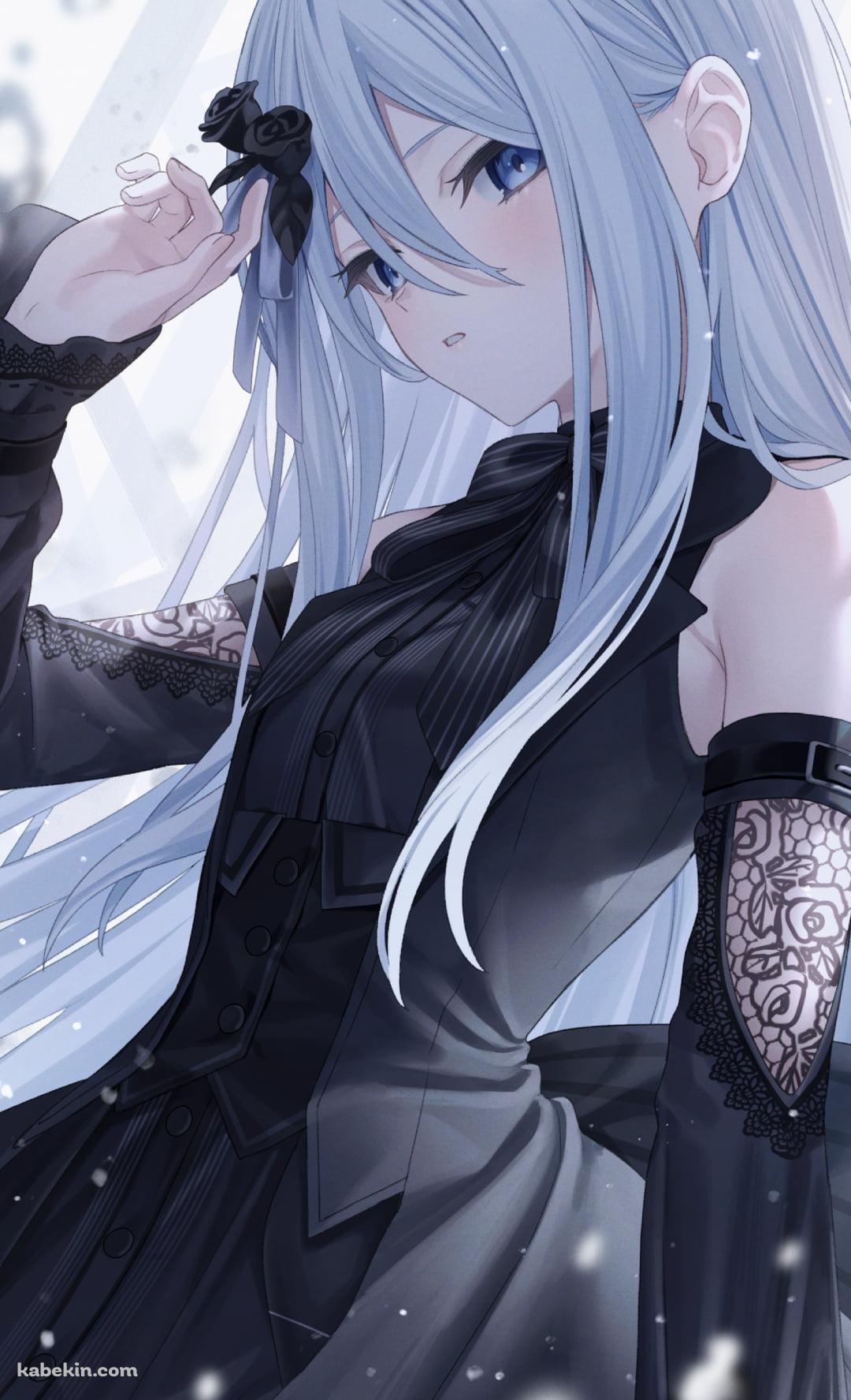 黒いドレスを着た綺麗な宵崎奏 / プロジェクトセカイのAndroidの壁紙(1080px x 1776px) スマホ用