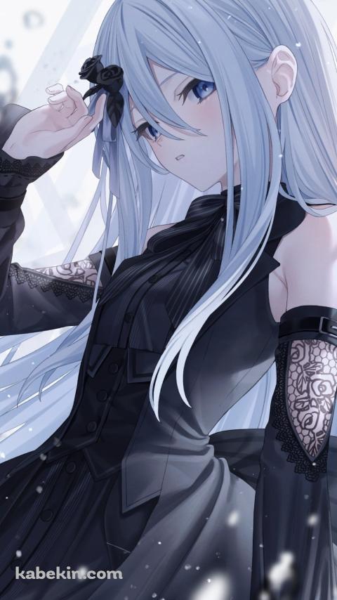 黒いドレスを着た綺麗な宵崎奏 / プロジェクトセカイのAndroidの壁紙(480px x 854px) スマホ用