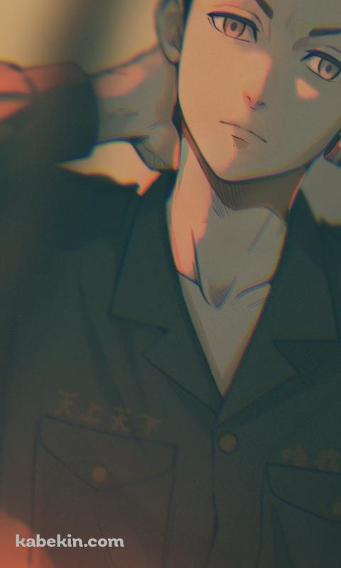 首に手をあてるかっこいい三ツ谷隆 / 東京リベンジャーズのAndroidの壁紙(480px x 800px) スマホ用