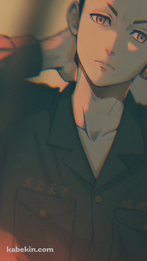 首に手をあてるかっこいい三ツ谷隆 / 東京リベンジャーズのAndroidの壁紙(480px x 854px) スマホ用