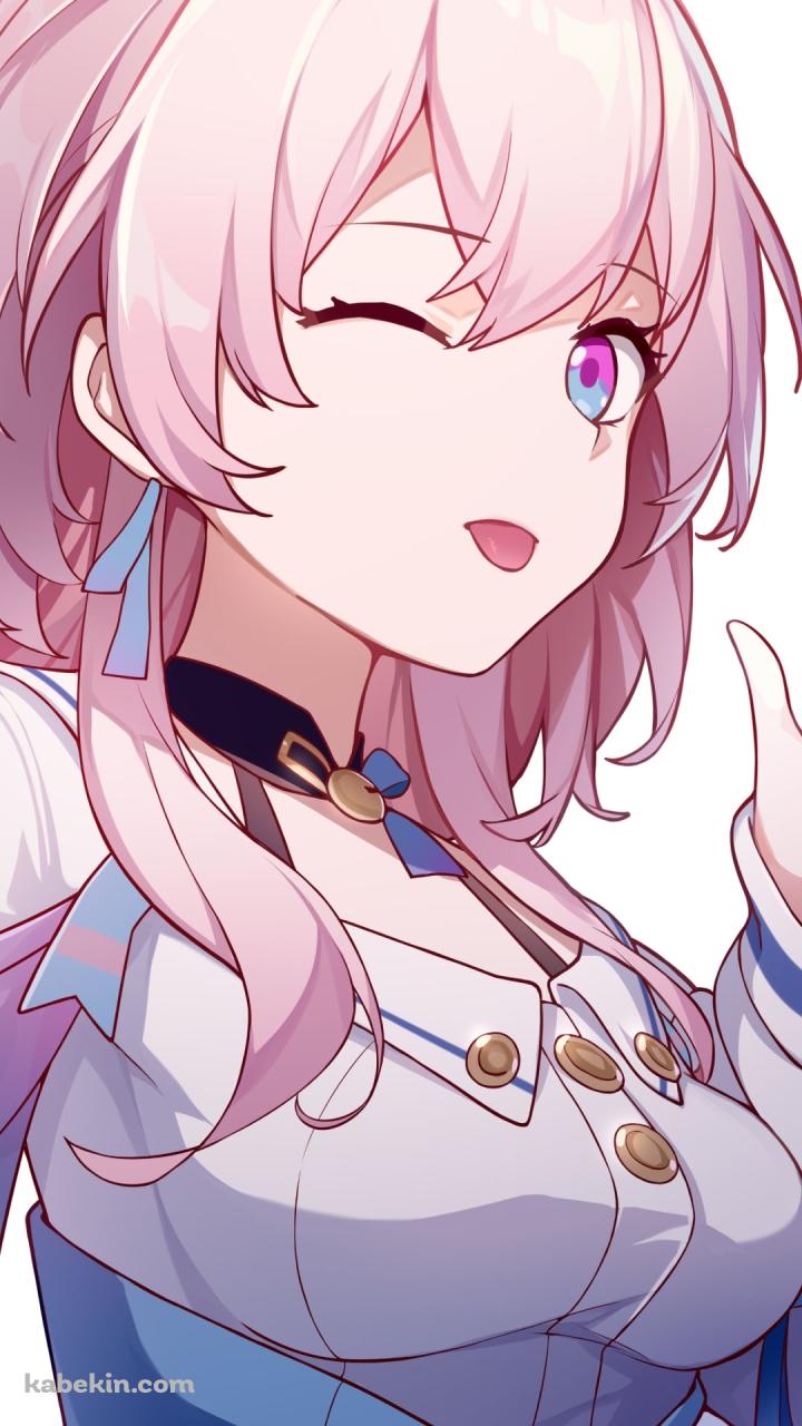 舌を出す三月七 / 崩壊:スターレイルのAndroidの壁紙(720px x 1280px) スマホ用