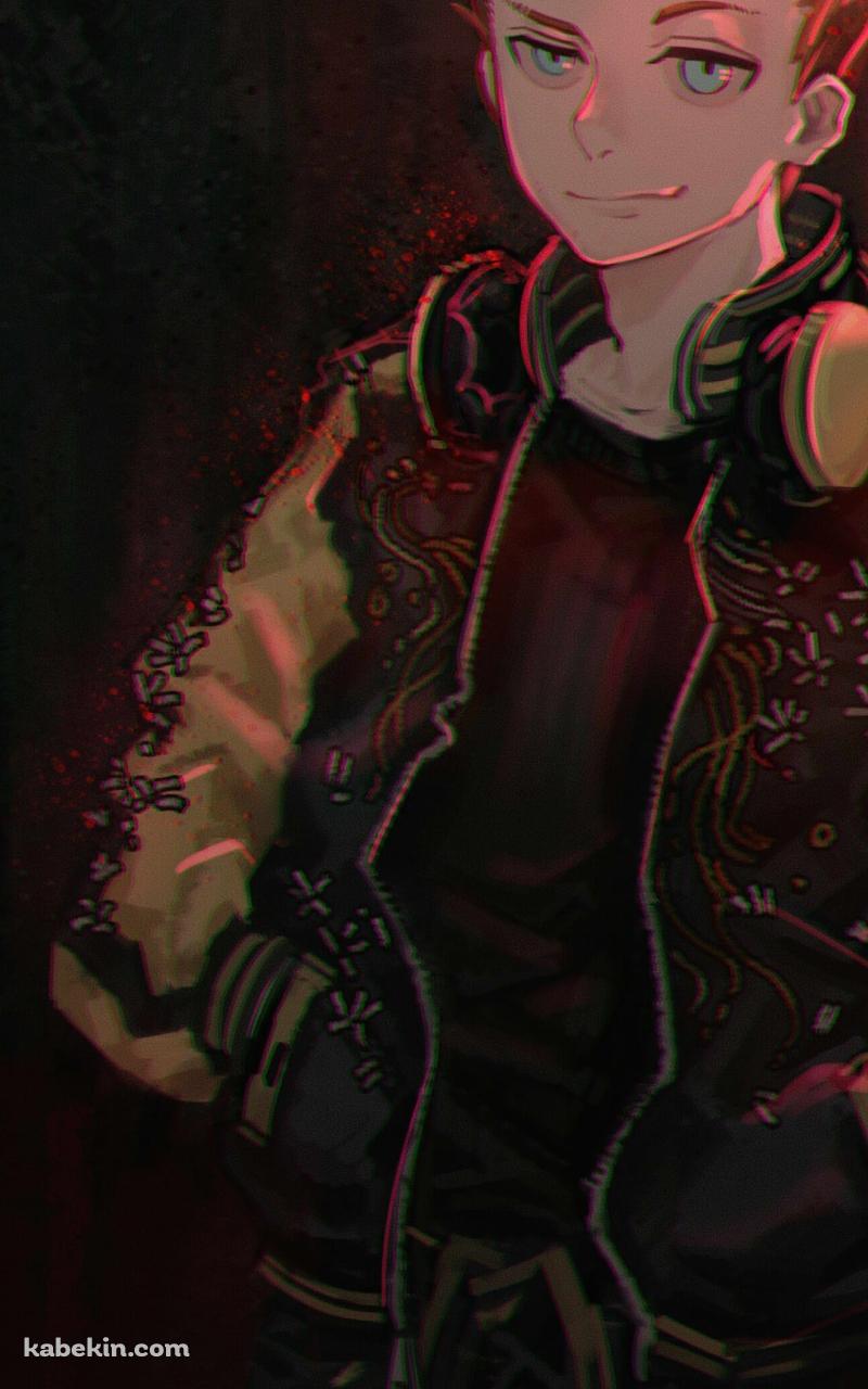ジャンパーに両手をつっこむ鈴木将 / モブサイコ100のAndroidの壁紙(800px x 1280px) スマホ用