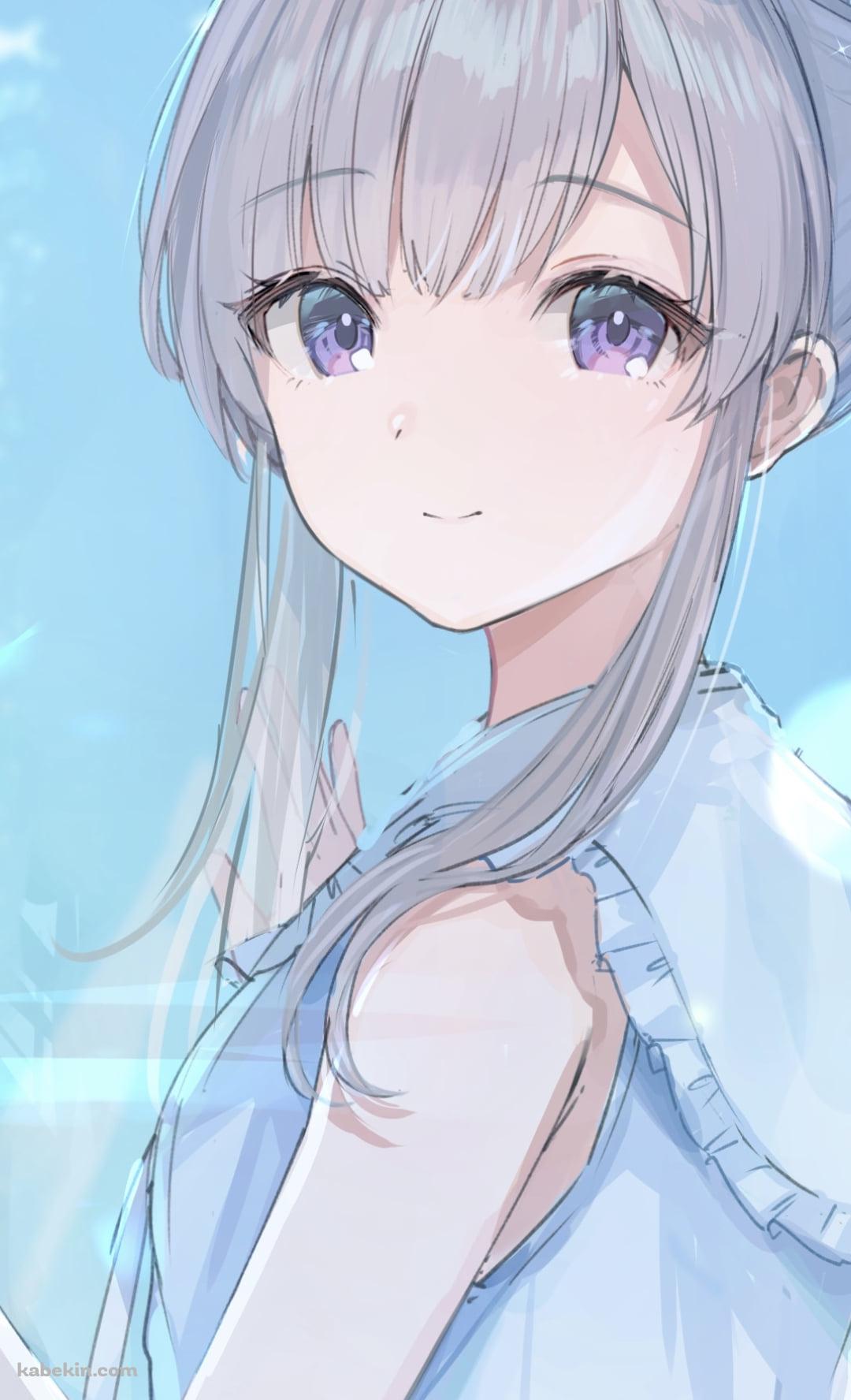 水族館でマンタを見る幽谷霧子 / アイドルマスターシャイニーカラーズのAndroidの壁紙(1080px x 1776px) スマホ用