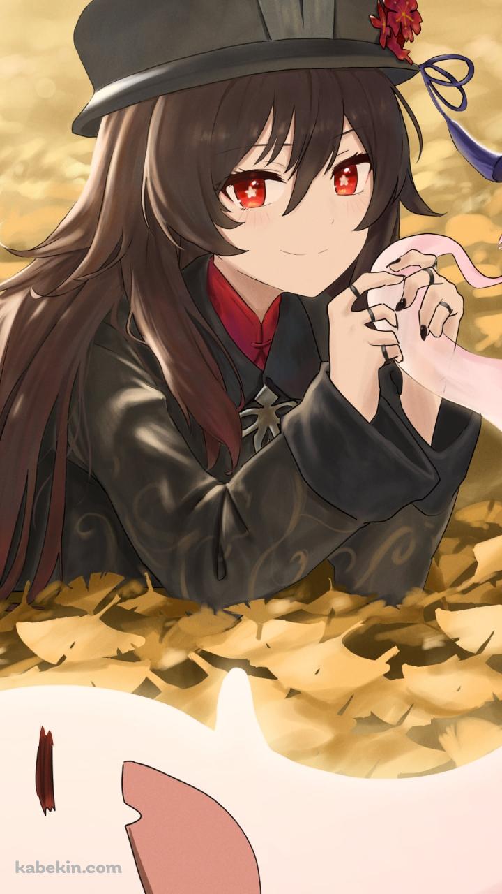 お化けと手を組む胡桃 / 原神のAndroidの壁紙(720px x 1280px) スマホ用