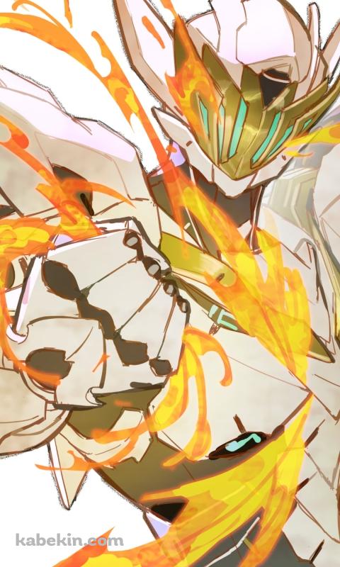 炎を纏うガッツポーズをするサム / 崩壊:スターレイルのAndroidの壁紙(480px x 800px) スマホ用